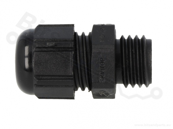 Kabelwartel 1-5mm M12 IP68 water-/stofdicht zwart